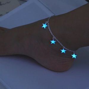 Star Glow In The Dark Anklet